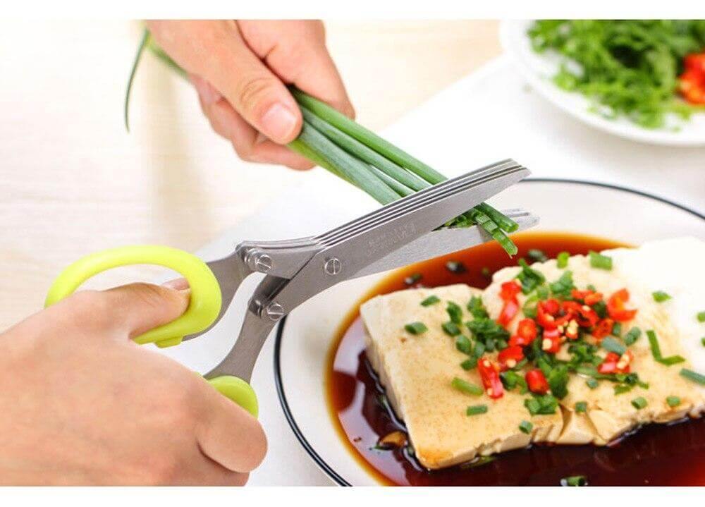 5 Layers Stainless Steel Multifunctional Kitchen Scissors