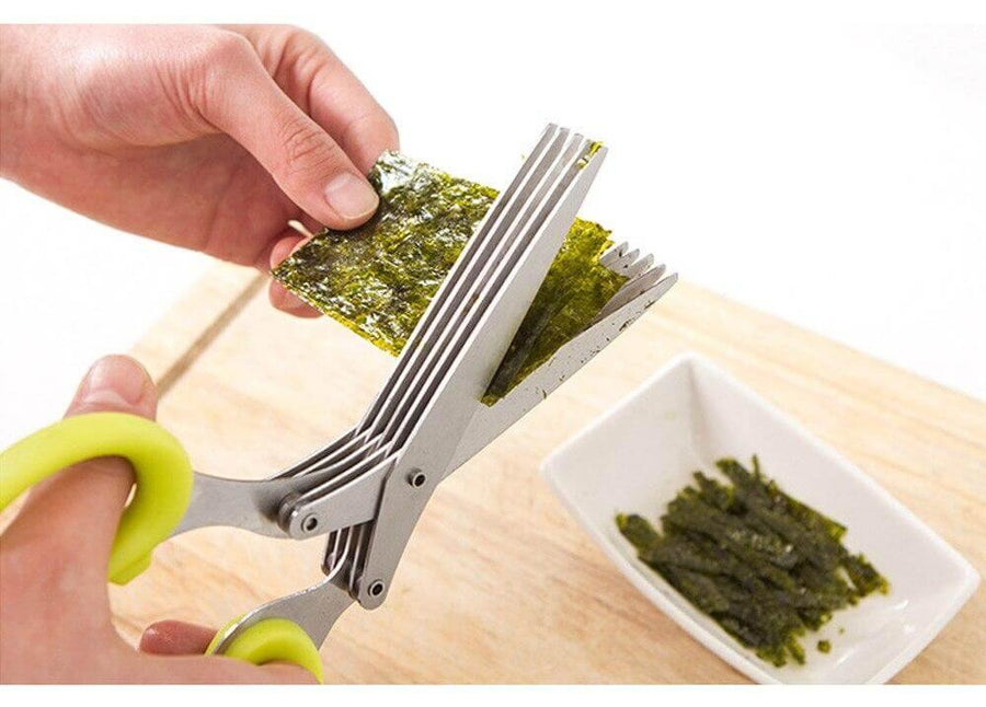5 Layers Stainless Steel Multifunctional Kitchen Scissors - Image 1