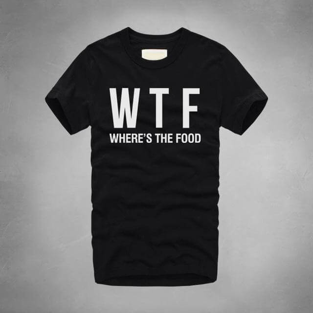 WTF Where Is The Food T-shirt - Image 8