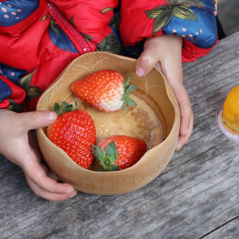 Handmade Natural Bamboo Bowls - Image 1