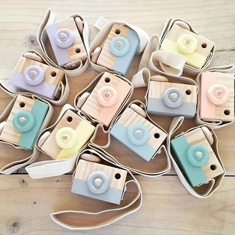 Cute Wooden Camera Hanging Camera