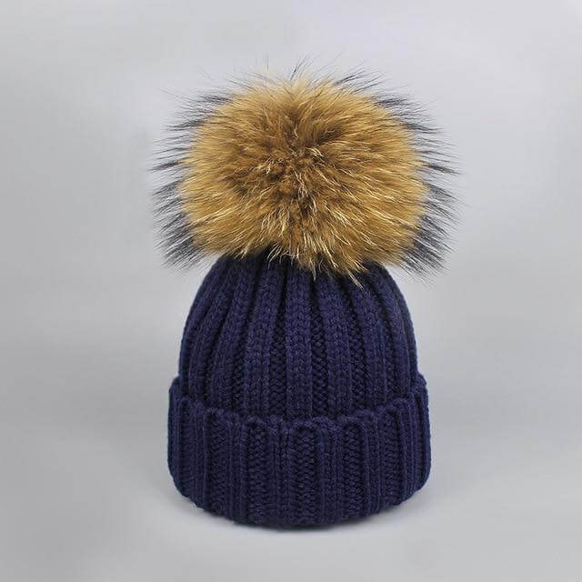 Warm Knitted Fur Hat Scarf Set - Image 13
