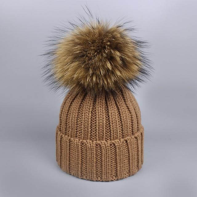 Warm Knitted Fur Hat Scarf Set - Image 21