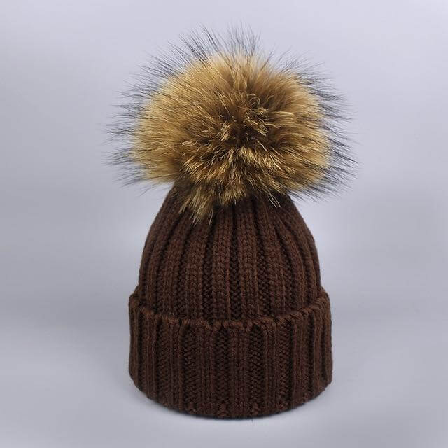 Warm Knitted Fur Hat Scarf Set - Image 22