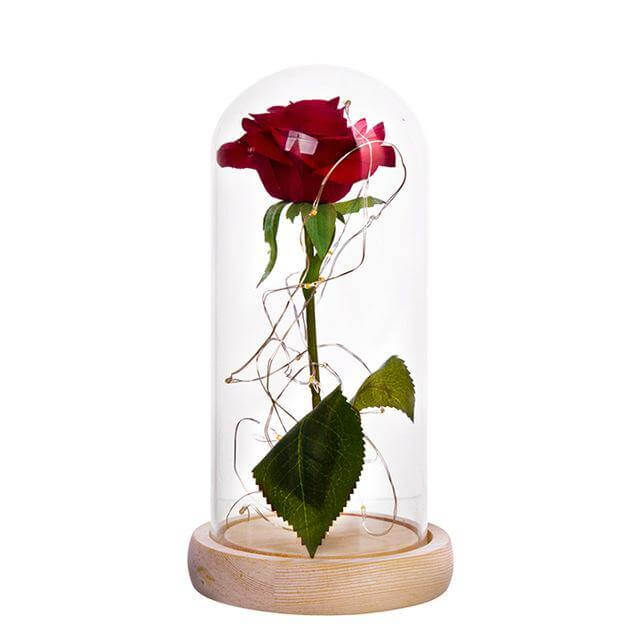 1Pcs Beast Red Rose Flower Vase - Image 1
