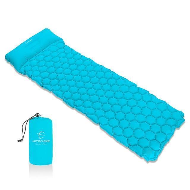 Inflatable Sleeping Camping Pad Mat With Pillow - Image 4