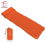 Inflatable Sleeping Camping Pad Mat With Pillow