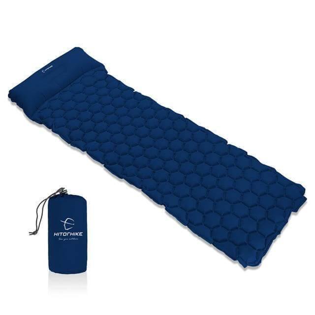 Inflatable Sleeping Camping Pad Mat With Pillow - Image 3