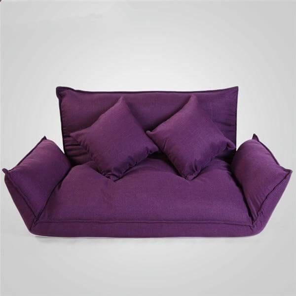 Sleeper Modern Legless Sofa with 2 Pillows - Image 2
