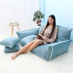 Sleeper Modern Legless Sofa with 2 Pillows - MaviGadget