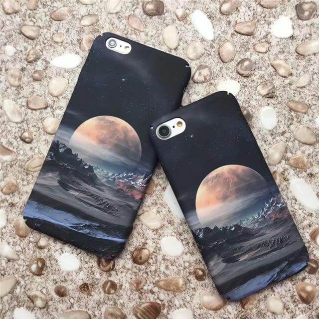 Luminous Stars Moon Slim Hard Phone Cases For Iphone Models - Image 5
