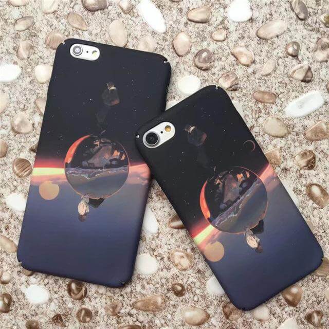 Luminous Stars Moon Slim Hard Phone Cases For Iphone Models - Image 4