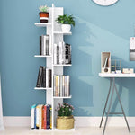 Wooden Modern Open Concept Bookcase with Shelves - MaviGadget