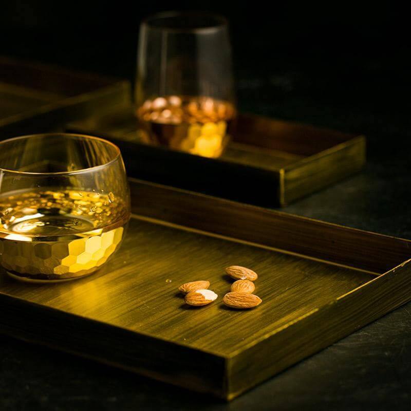 Luxury Gold Color Metal Serving Trays - Image 5