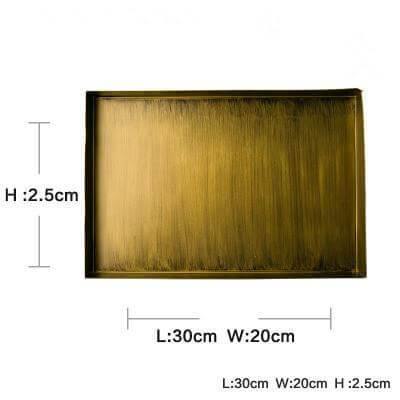 Luxury Gold Color Metal Serving Trays - Image 4
