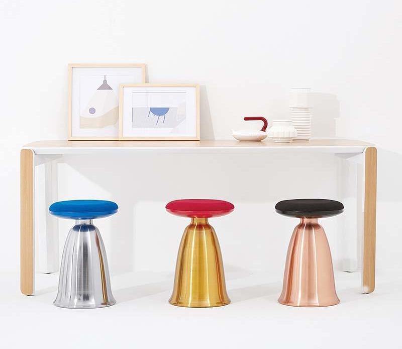 Nordic Modern Soft Metal Stool - Image 0