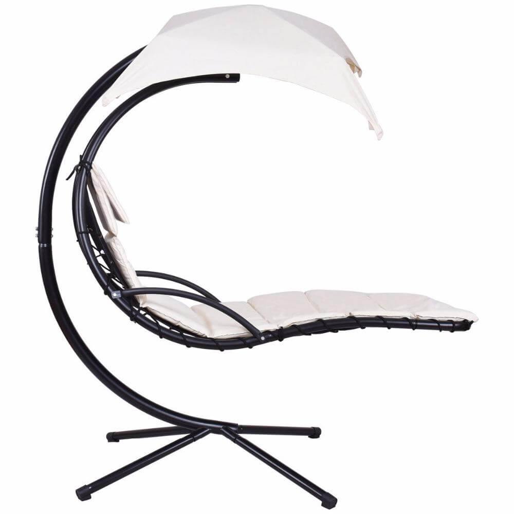 Hanging Chaise Lounger Chair Arc Stand Swing Hammock - MaviGadget