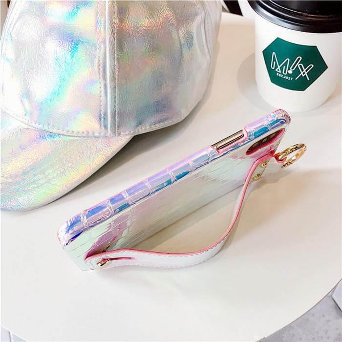 Stylish Colorful Wrist Grip Case for Iphone Models - Image 1