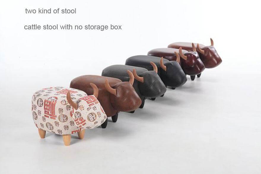 Cow Shape Ottoman Home decor with Storage - MaviGadget