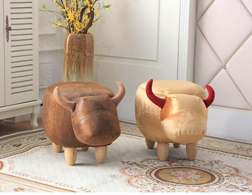 Cow Shape Ottoman Home decor with Storage - MaviGadget