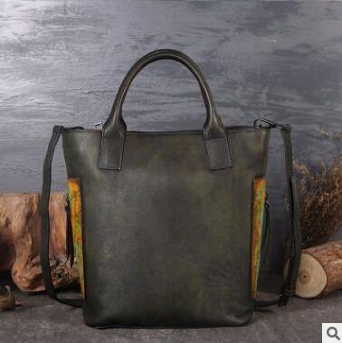 Vintage Pure Leather Luxury Women One Shoulder Purse - Image 7