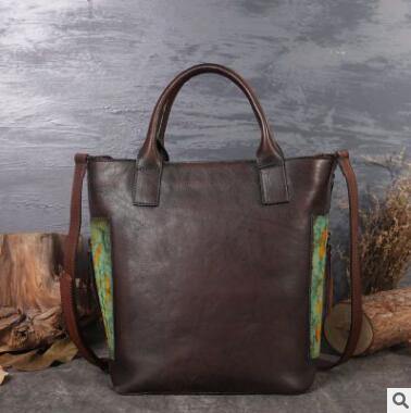Vintage Pure Leather Luxury Women One Shoulder Purse - Image 8