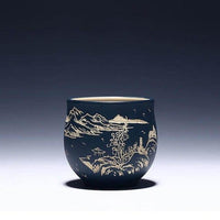 Handmade Landscape Pattern Chinese Tea Cup - Image 2