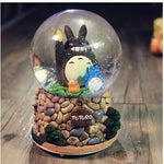 Creative LED Crystal Ball Music Box Glowing light Night Decor