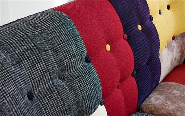 Contemporary Colorful Cute Modern Double Sofa Couch - Image 2