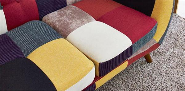 Contemporary Colorful Cute Modern Double Sofa Couch - Image 6