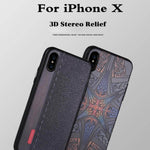 High Quality 3D Relief Print Soft Iphone X Case - MaviGadget