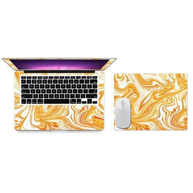 Marble Color Full Cover Macbook Stickers - Image 13