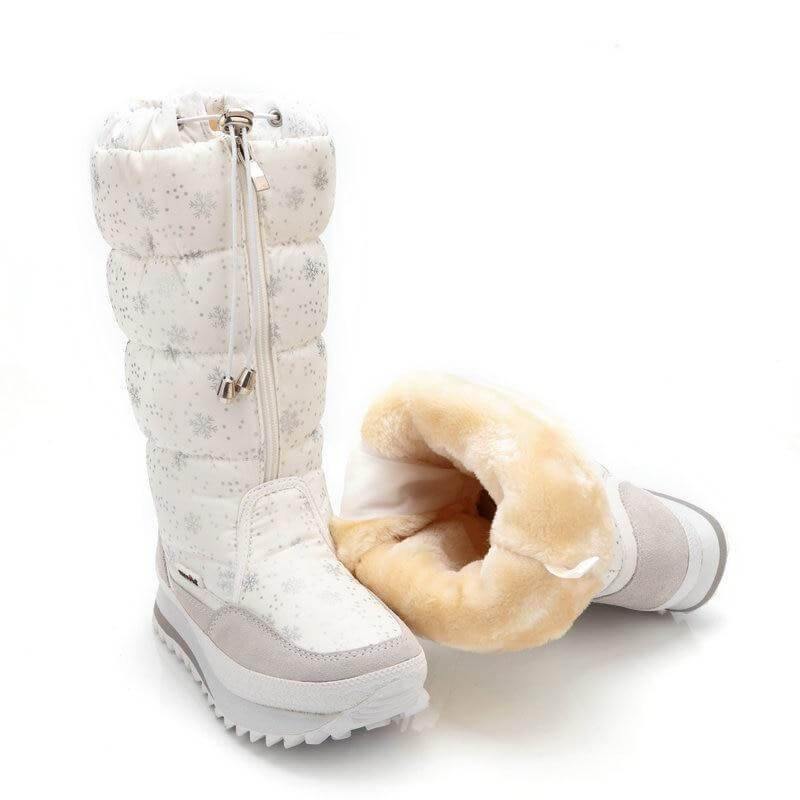 Long Sleeve Plush Warm Winter Boots for Women - Image 0