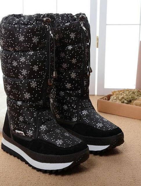 Long Sleeve Plush Warm Winter Boots for Women - MaviGadget