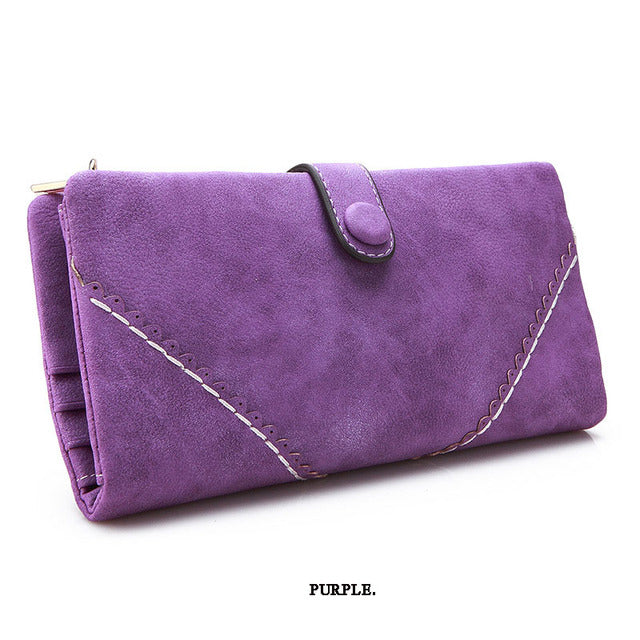 Retro Matte Leather Women Purses - Image 14