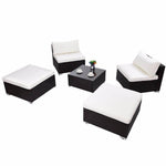 Modern 5 PC Patio Sectional Lounge Furniture - MaviGadget