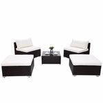 Modern 5 PC Patio Sectional Lounge Furniture - MaviGadget