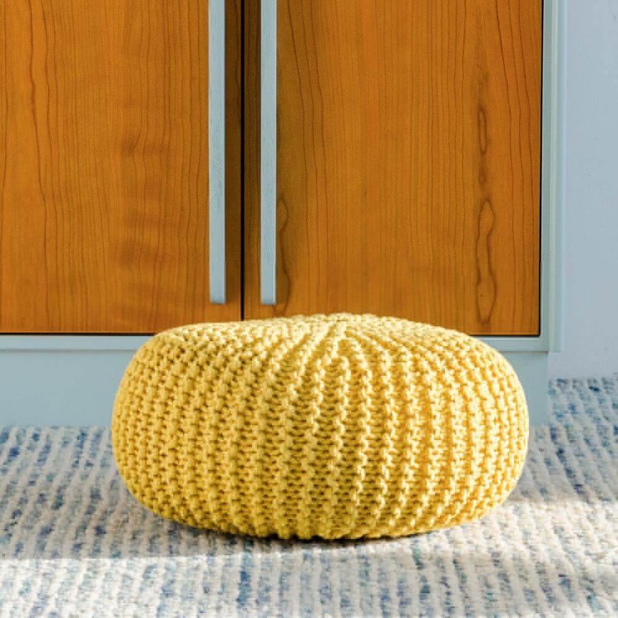 Nordic Creative Knitted Bean Bag Chair - Image 9