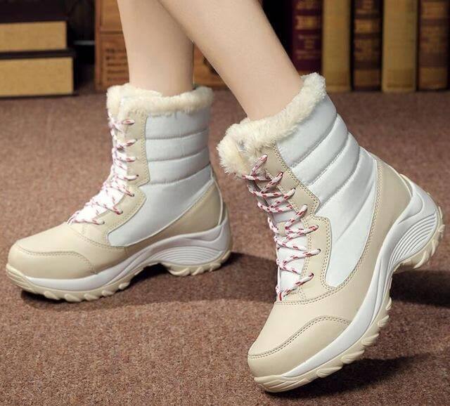 Thick Warm Waterproof Modern Winter Boots for Women - Image 5