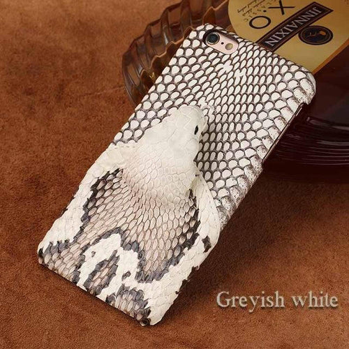 Custom Real Snake Skin Iphone Cases with Snake Head design - Image 0