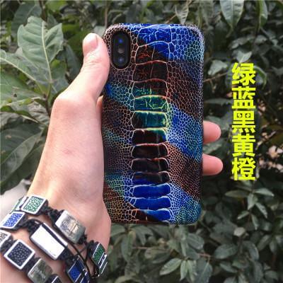 Luxury Real Genuine Natural Ostrich Legs Skin Leather Iphone X Case - Image 2