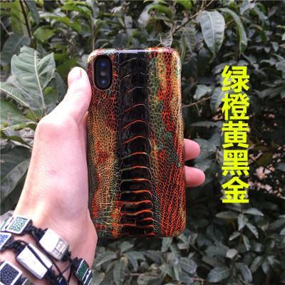 Luxury Real Genuine Natural Ostrich Legs Skin Leather Iphone X Case - Image 5