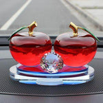 Clear Apple Ornaments Empty Bottle Car Perfume - MaviGadget