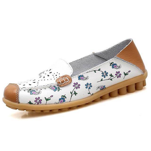 Leather Flat Loafers Ballet Shoes - Image 4