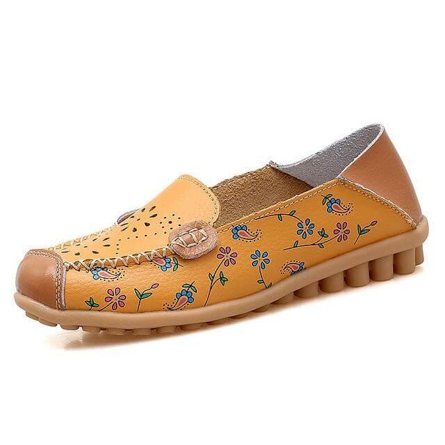 Leather Flat Loafers Ballet Shoes - Image 7