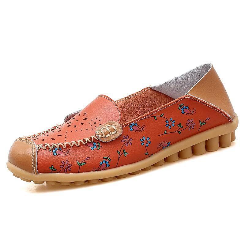 Leather Flat Loafers Ballet Shoes - Image 5