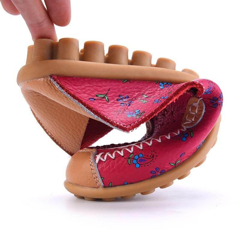 Leather Flat Loafers Ballet Shoes - Image 6