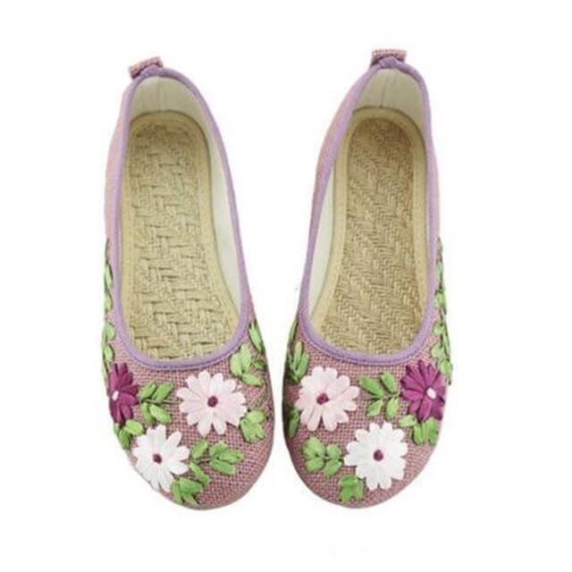 Vintage Ballerina Flat Shoes