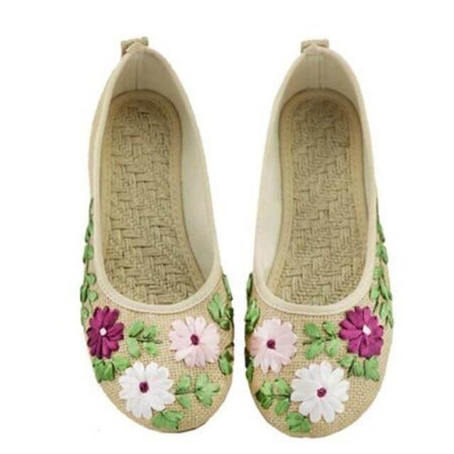 Vintage Ballerina Flat Shoes