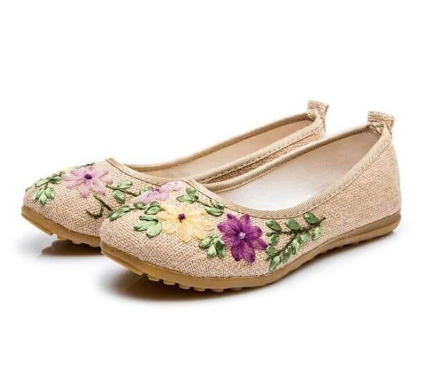 Vintage Ballerina Flat Shoes